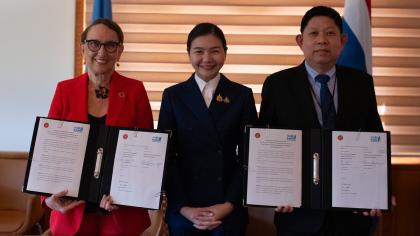 SG Grynspan at MoU signing with Thailand in July 2025.