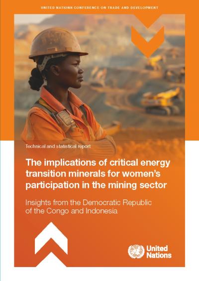 Cover for The implications of critical energy transition minerals for women’s participation in the mining sector